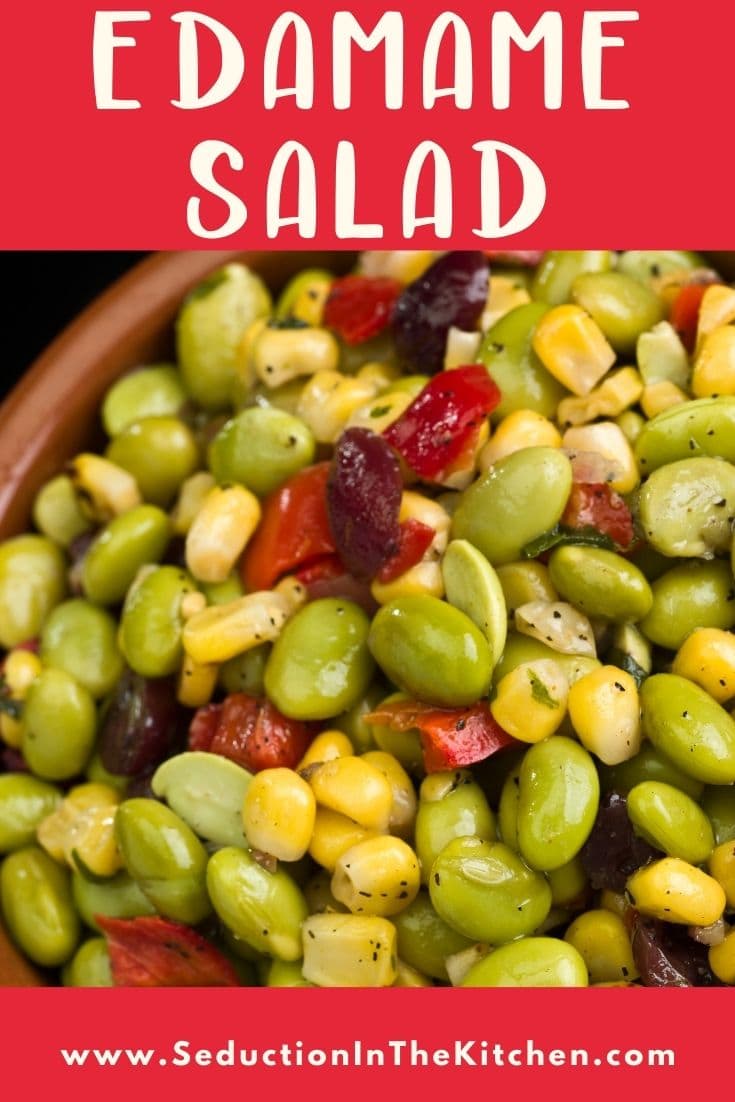 Edamame Salad {Easy White Balsamic Vinegar Healthy Salad}