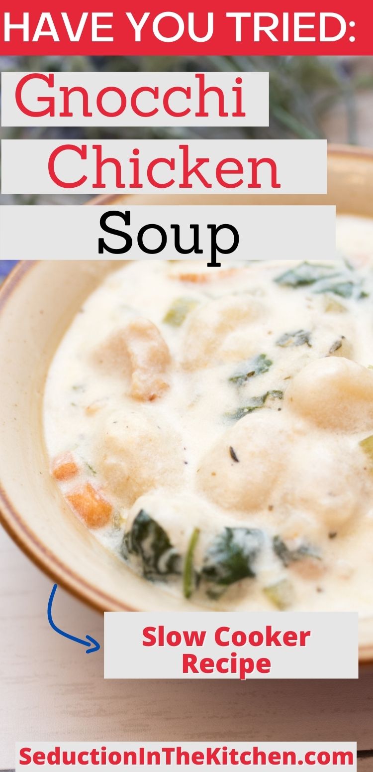 Slow Cooker Gnocchi Chicken Soup (Easy Soup Recipe}